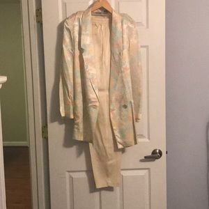 Silky blazer and slacks